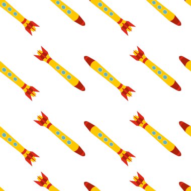 Uzay roketi ile Seamless Modeli.