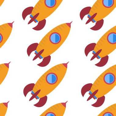 Uzay roketi ile Seamless Modeli.