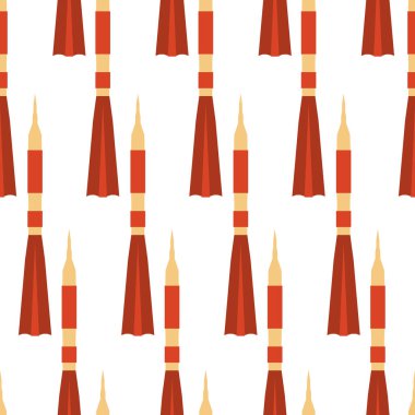 Uzay roketi ile Seamless Modeli.