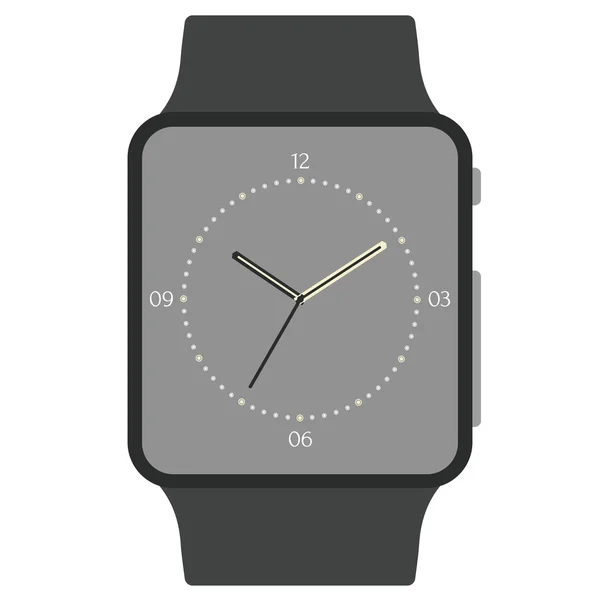 白い背景に分離されたクラシックなデザインの機械式腕時計 — ストックベクタ