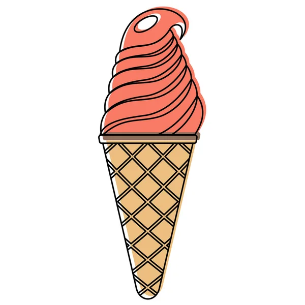 Векторні ілюстрації морозива ізольовані на білому фоні — стоковий вектор