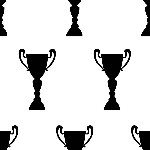 Vítěz trophy cup bezešvé vzor — Stockový vektor