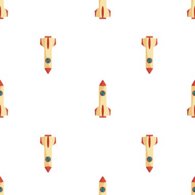 Uzay roketi ile Seamless Modeli.