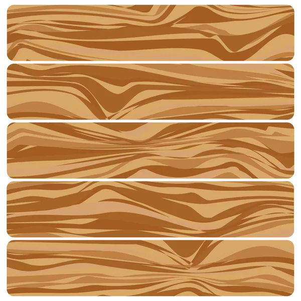 Textura de madera abstracta vectorial en diseño plano — Vector de stock