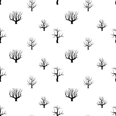 Olmadan sorunsuz siyah beyaz eğri ağaç yaprakları arka planlar