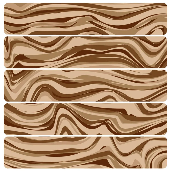 Vector abstract wood texture in flat design. — Stock Vector