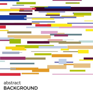 Farklı boyutlarda çok renkli dikdörtgenlerin soyut vektör arka plan