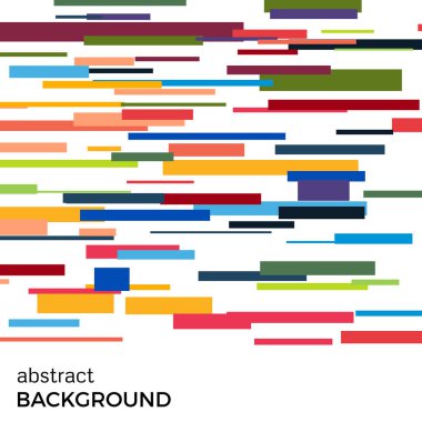 Farklı boyutlarda çok renkli dikdörtgenlerin soyut vektör arka plan