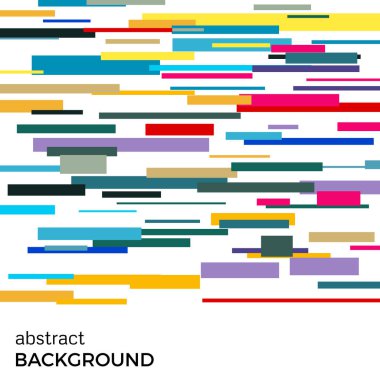 Farklı boyutlarda çok renkli dikdörtgenlerin soyut vektör arka plan