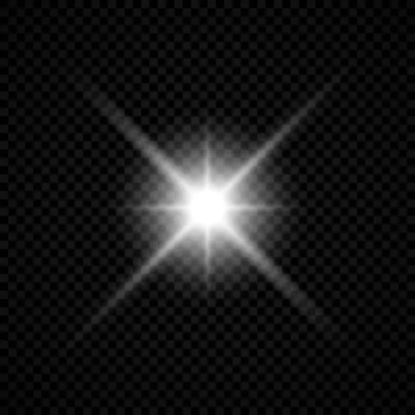 Effet de lumière des fusées éclairantes — Image vectorielle