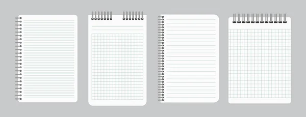 Σημειωματάρια με άδειο χαρτί — Διανυσματικό Αρχείο