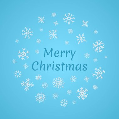 Kar taneli Noel afişi