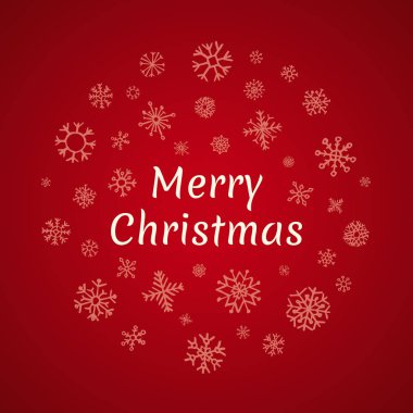 Kar taneli Noel afişi