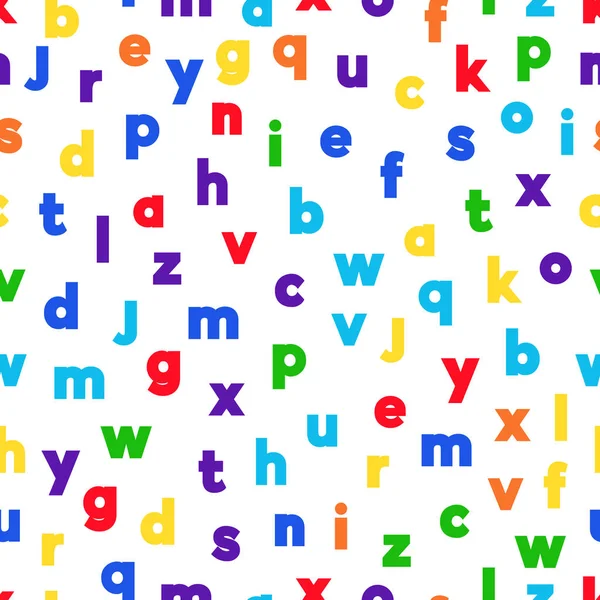 Alphabet-Vektor nahtloser Hintergrund — Stockvektor