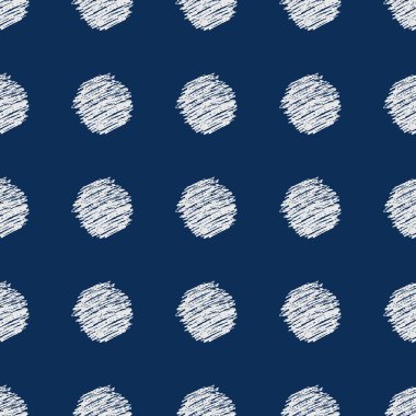 Elle çizilmiş karalama çemberiyle kusursuz desen