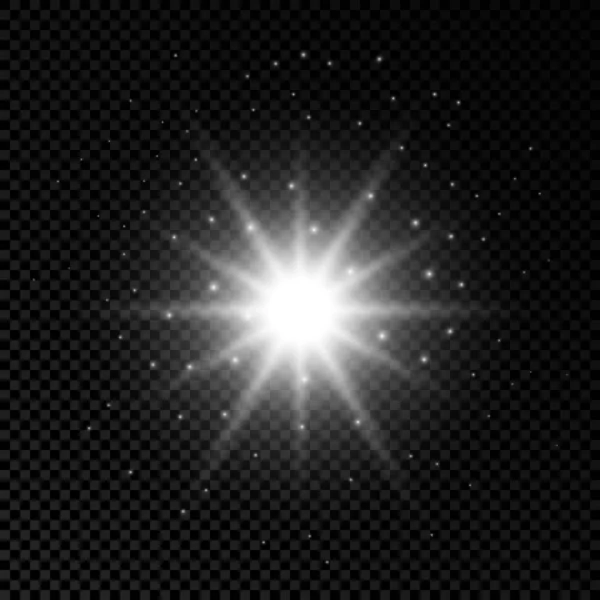 Effetto luminoso dei brillamenti della lente — Vettoriale Stock