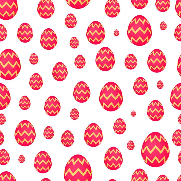 Seamless pattern with colorful Easter eggs — Stock Vector