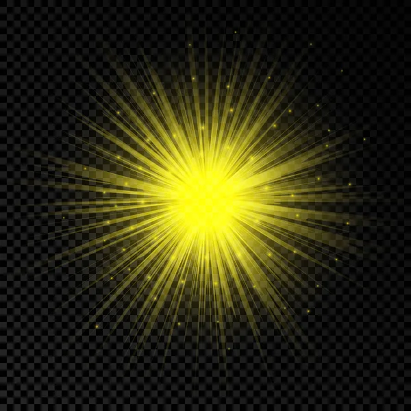 Efeito de luz dos flares da lente — Vetor de Stock