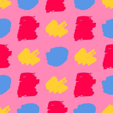 Karalama Smear ile çizilen Dikişsiz Desen el