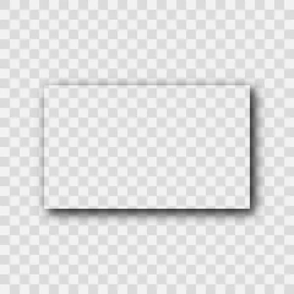 Sombra realista transparente escura —  Vetores de Stock