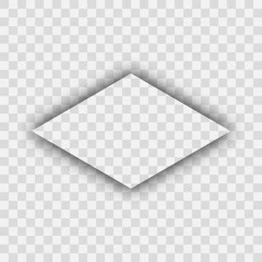 Koyu şeffaf gerçekçi gölge