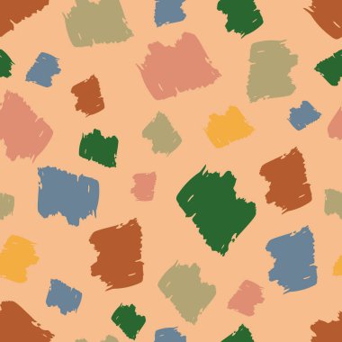 Karalama Smear ile çizilen Dikişsiz Desen el