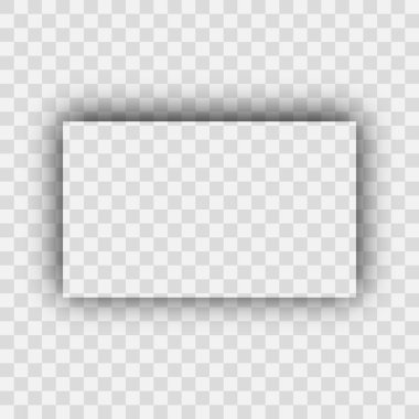 Koyu şeffaf gerçekçi gölge