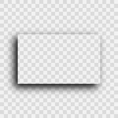 Koyu şeffaf gerçekçi gölge