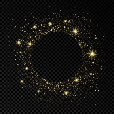 Altın parıltılı arka planı olan tebrik kartı