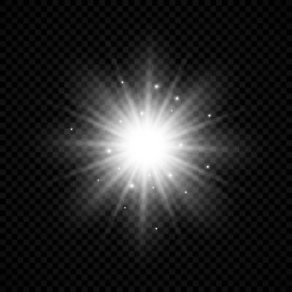 Lichteffect van lensfakkels — Stockvector