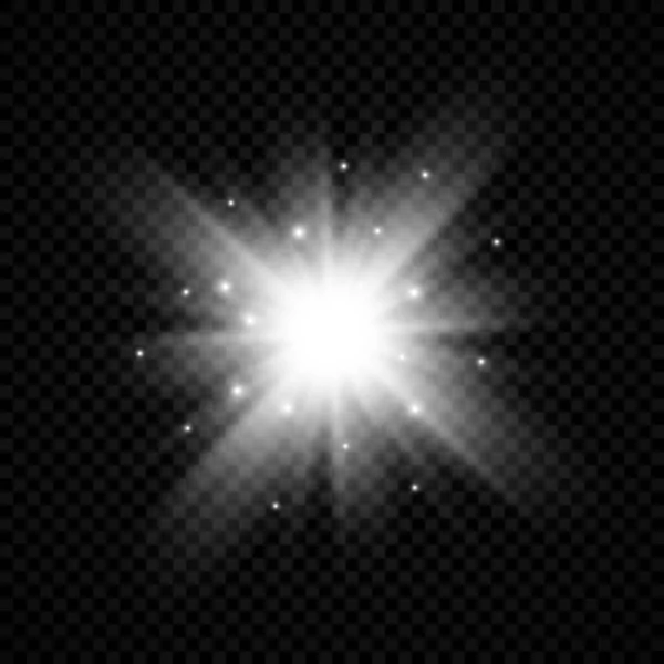 Efeito de luz dos flares da lente — Vetor de Stock