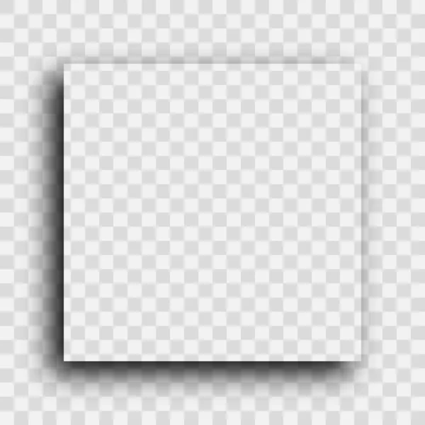 Ombre réaliste transparente foncée — Image vectorielle