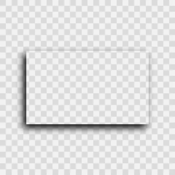 Sombra realista transparente escura —  Vetores de Stock