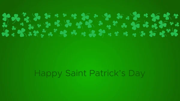 Happy Saint Patrick's day green background — ストックベクタ