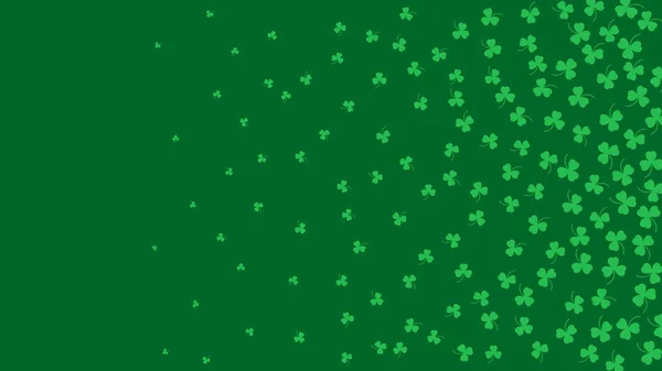 Happy Saint Patrick's day green background — 스톡 벡터