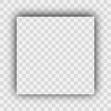 Koyu şeffaf gerçekçi gölge