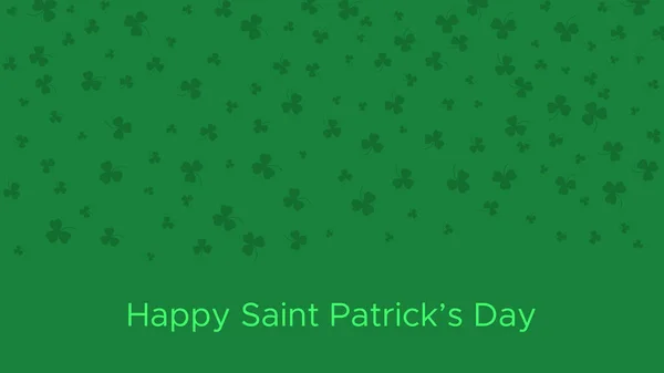 Happy Saint Patrick's day green background — ストックベクタ