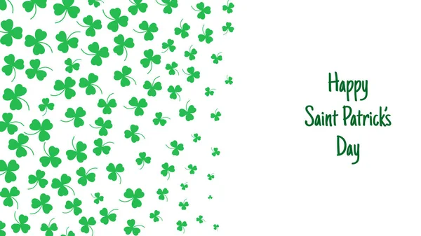 Happy Saint Patrick's day green background — Stockvektor