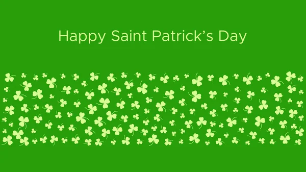 Happy Saint Patrick's day green background — ストックベクタ