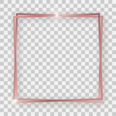 Çifte altın, parlak kare çerçeve