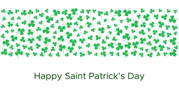 Happy Saint Patrick's day green background — ストックベクタ