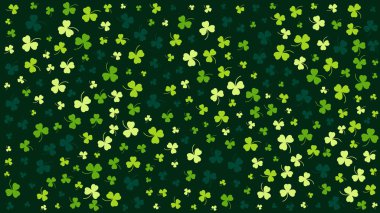 Happy Saint Patrick's day green background
