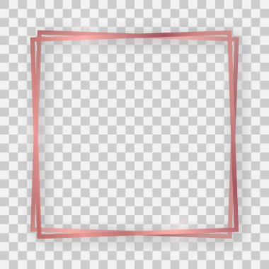 Çifte altın, parlak kare çerçeve