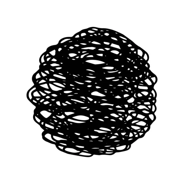 Ręcznie narysowany krąg bazgroły — Wektor stockowy