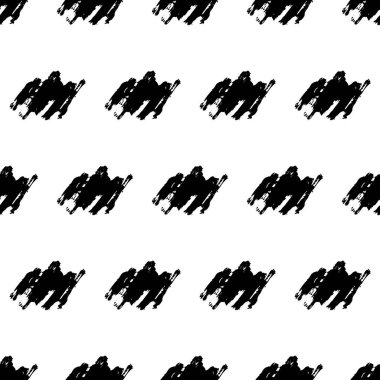 Elle çizilmiş karalama lekesiyle kusursuz desen