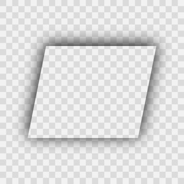 Koyu şeffaf gerçekçi gölge