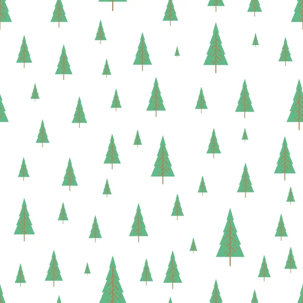 Seamless pattern with colored trees — 图库矢量图片