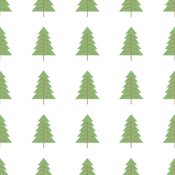 Seamless pattern with colored trees — ストックベクタ