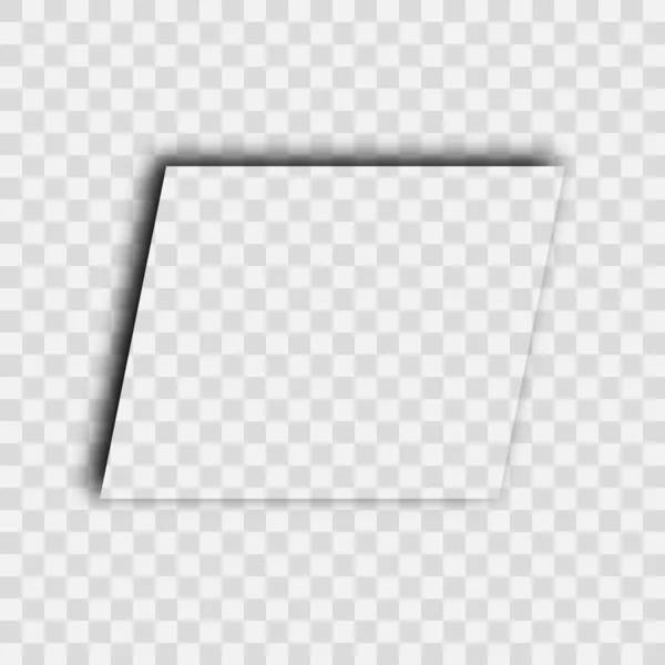 Ombre réaliste transparente foncée — Image vectorielle