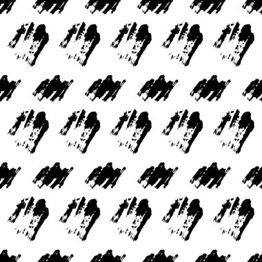 Elle çizilmiş karalama lekesiyle kusursuz desen